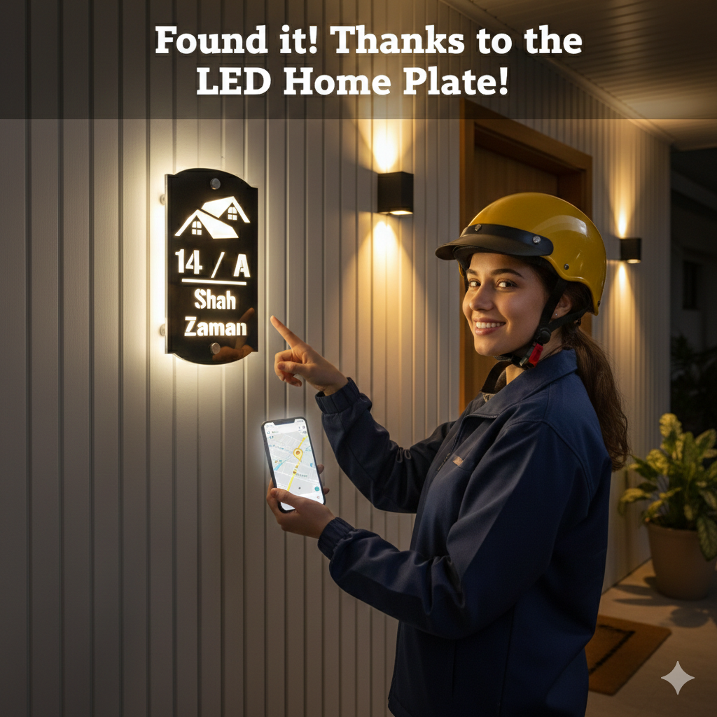 LED Outdoor Custom Home Plates