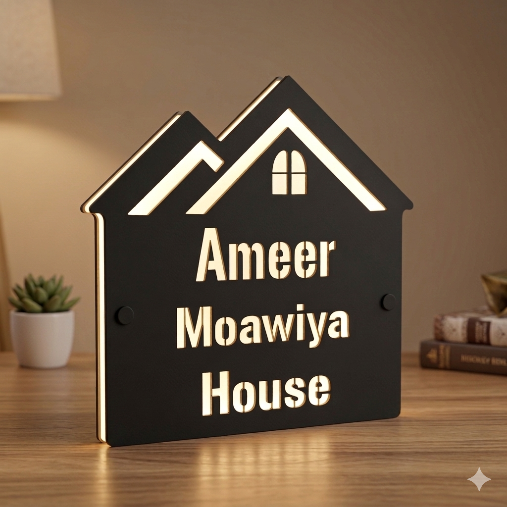 Unique LED modern outdoor home Plate