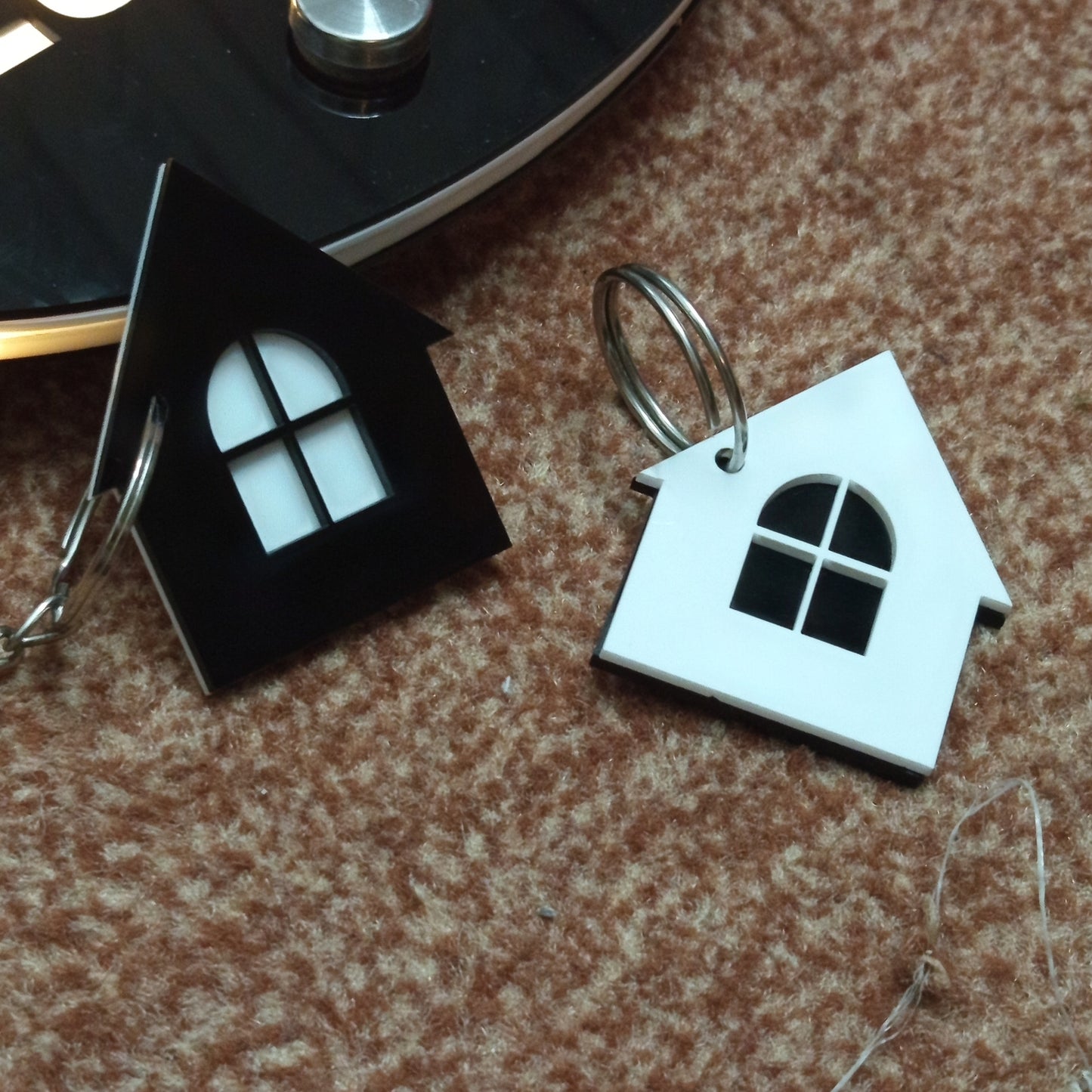 Custom Home Shaped ( Name Keychains )