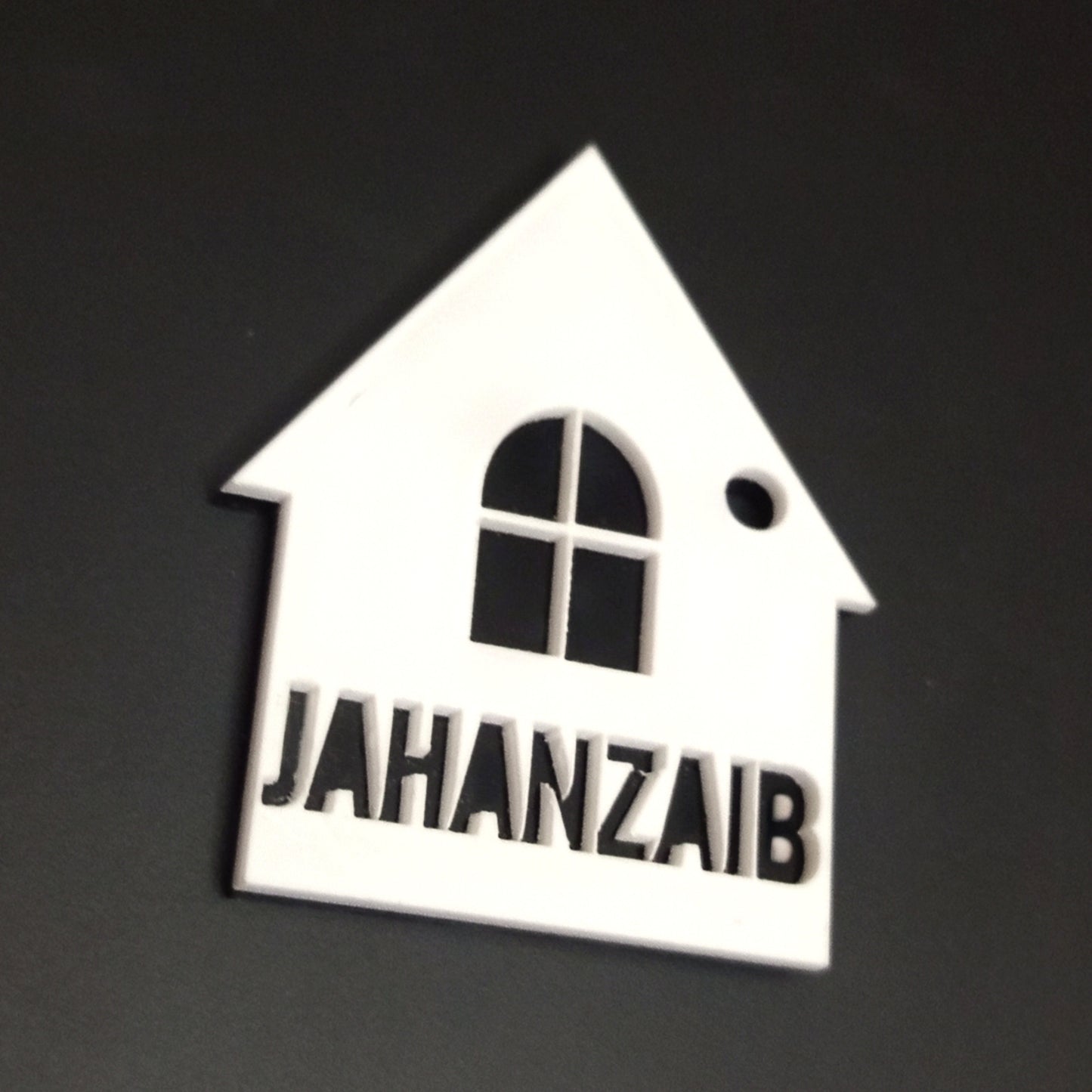Custom Home Shaped ( Name Keychains )