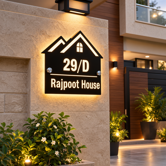Unique LED modern outdoor home Plate