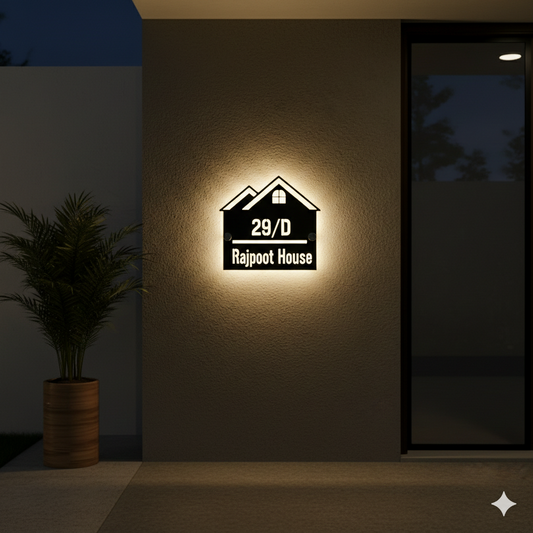 Unique LED modern outdoor home Plate