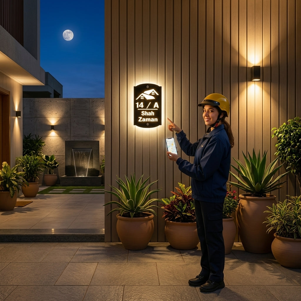 Vertical  Home Shaped Glow Plate