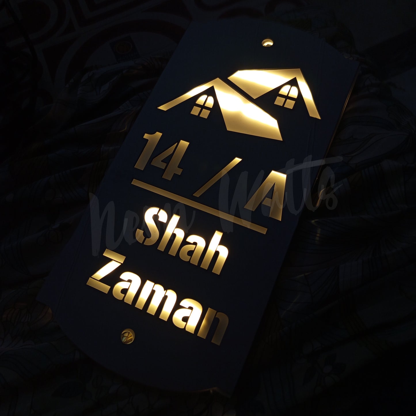 LED Outdoor Custom Home Plates