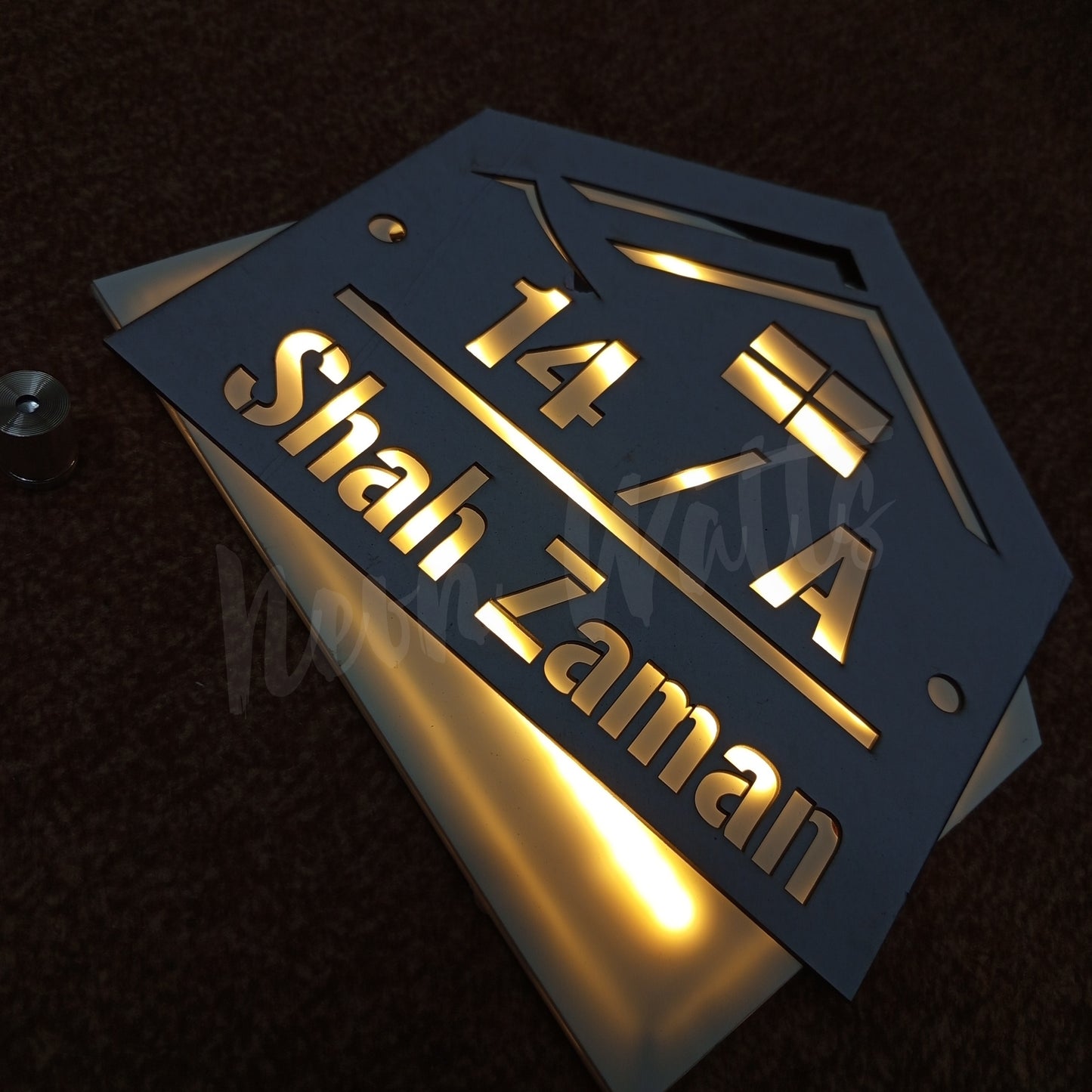 LED Outdoor Custom Home Plates