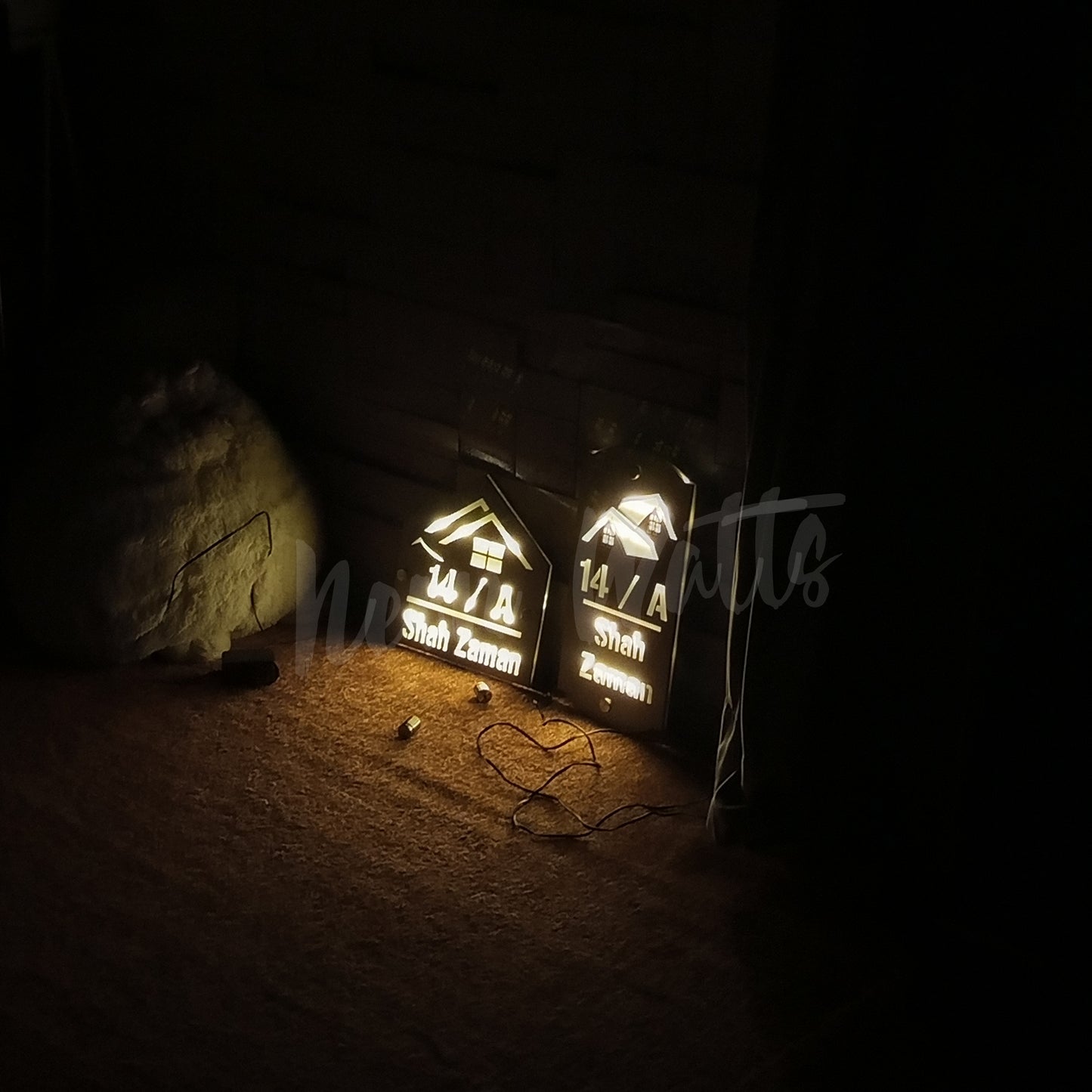 LED Outdoor Custom Home Plates