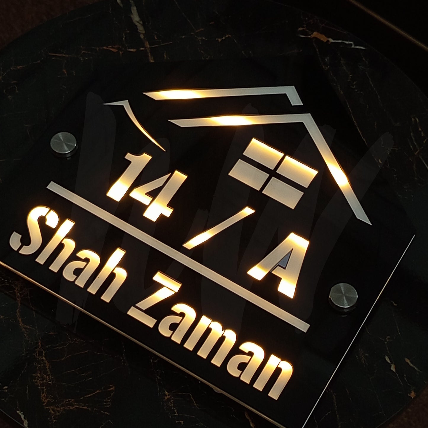 LED Outdoor Custom Home Plates