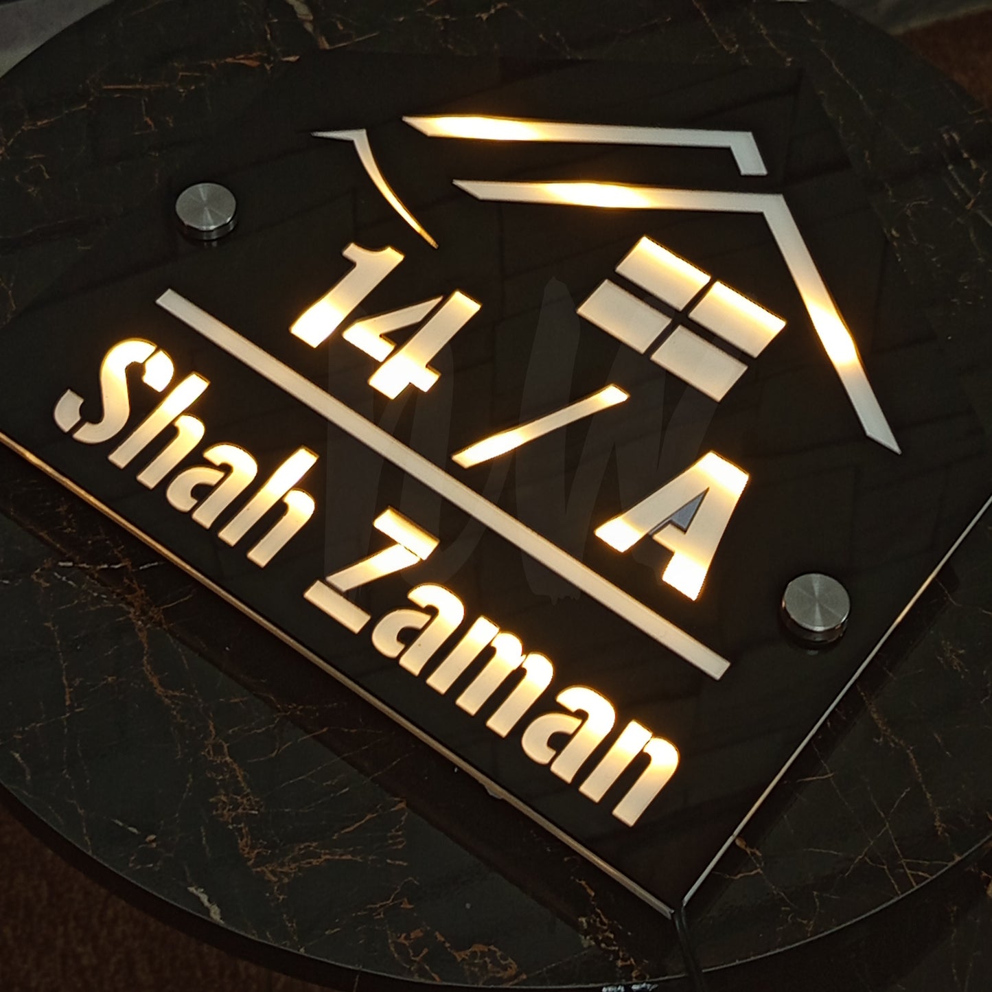 LED Outdoor Custom Home Plates