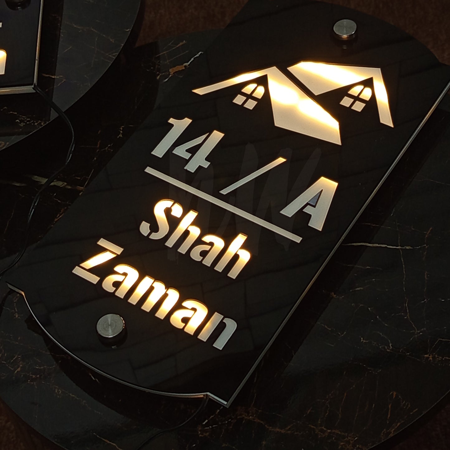 LED Outdoor Custom Home Plates