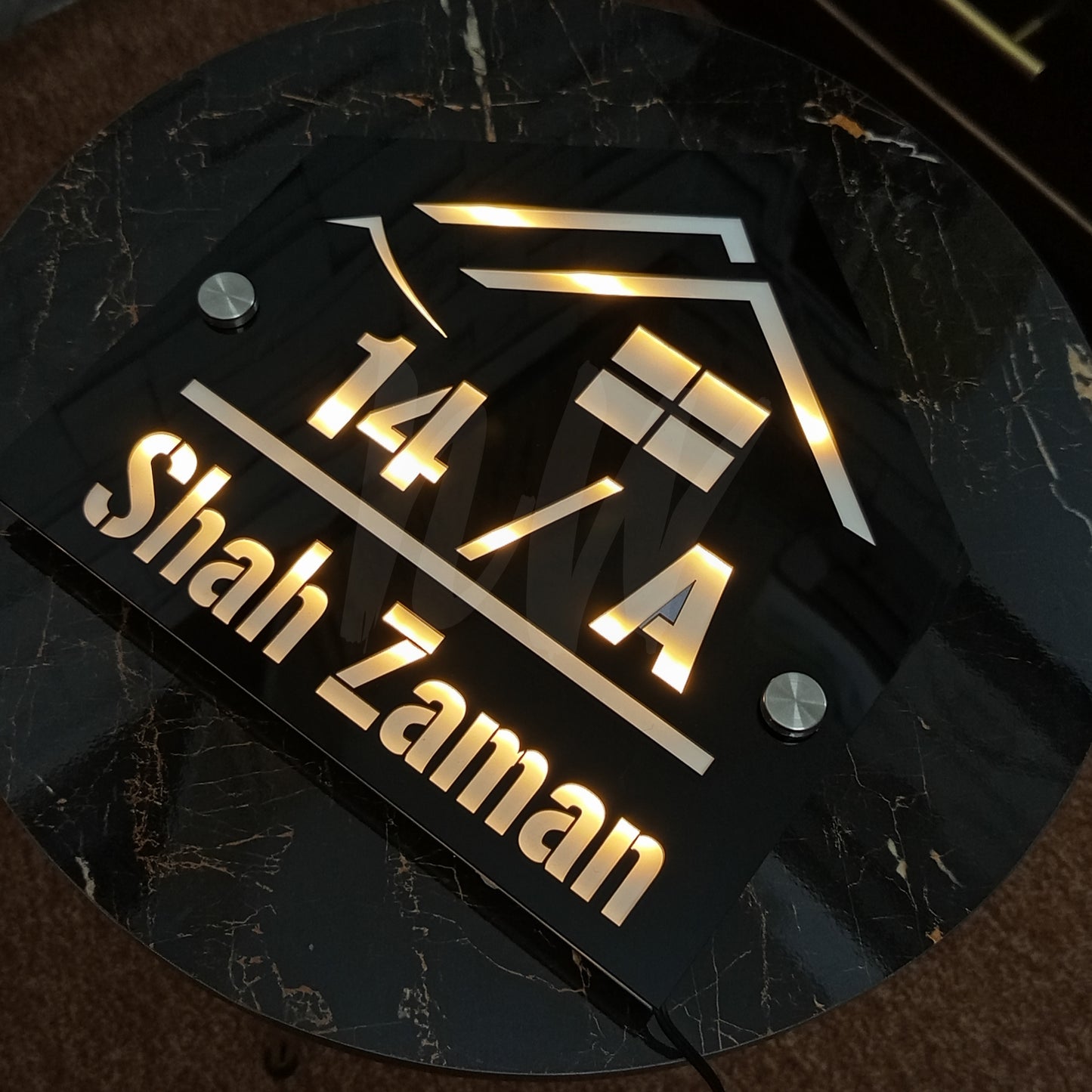 LED Outdoor Custom Home Plates