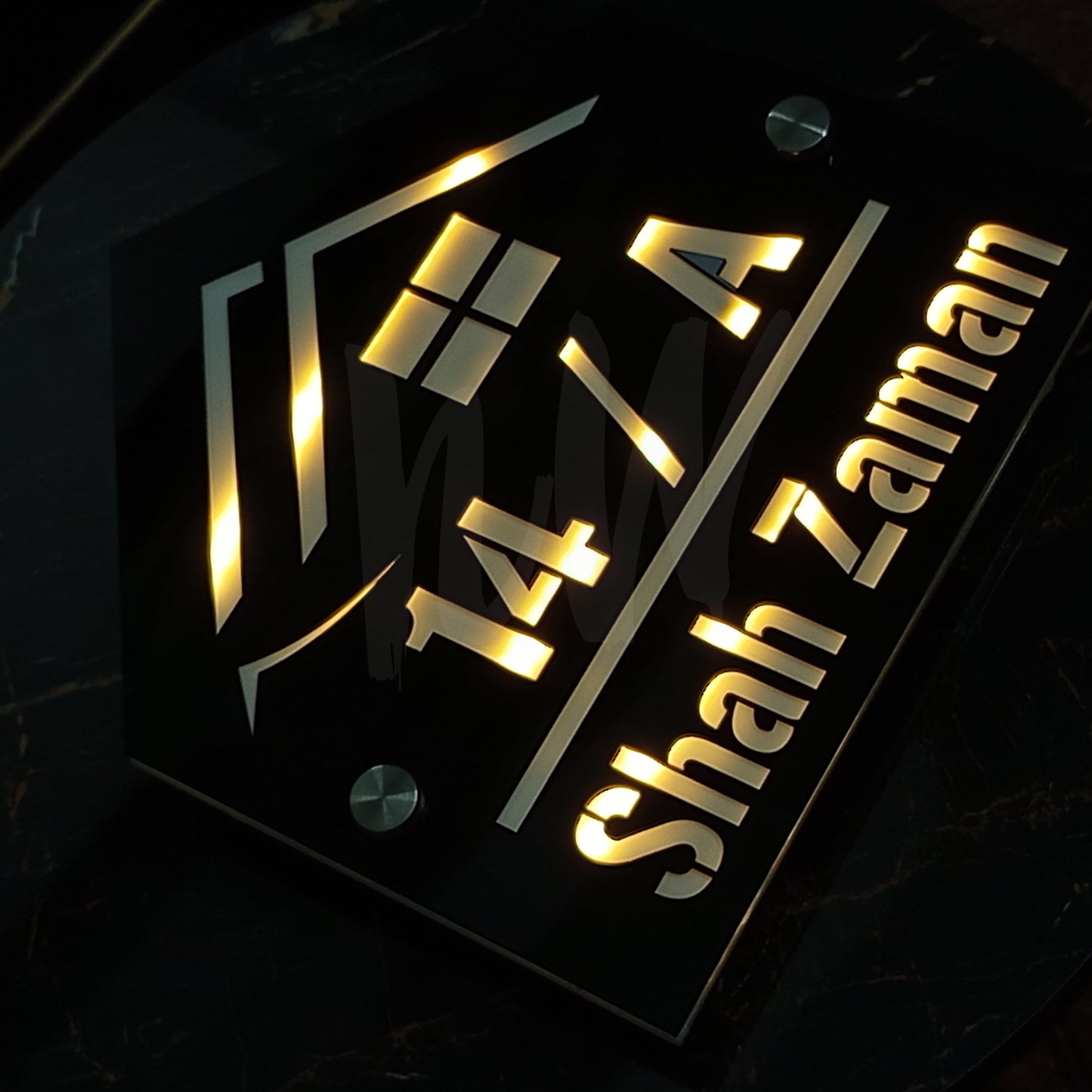 LED Outdoor Custom Home Plates