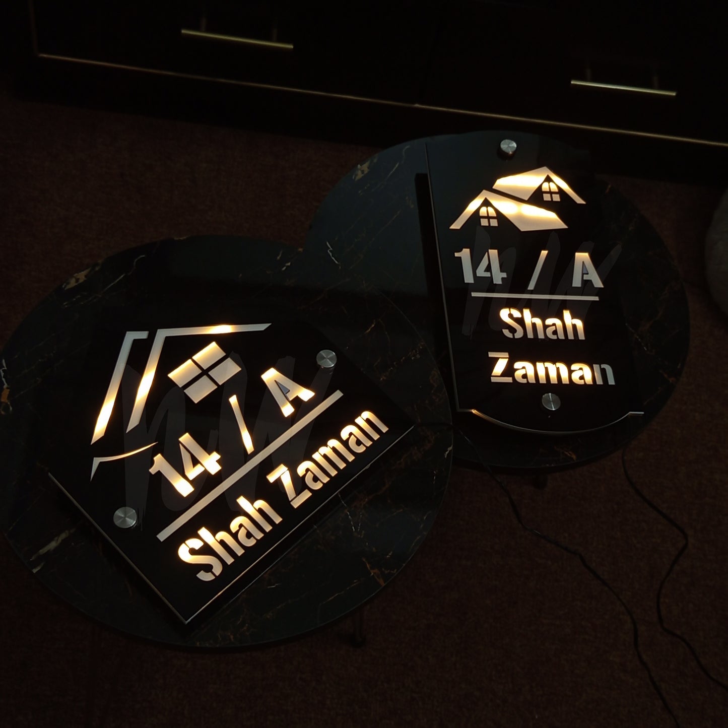 LED Outdoor Custom Home Plates