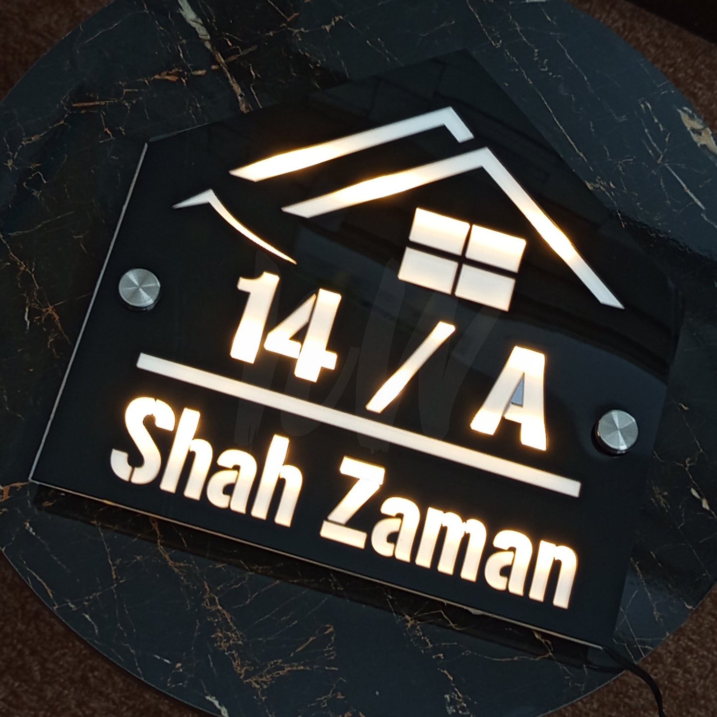 LED Outdoor Custom Home Plates