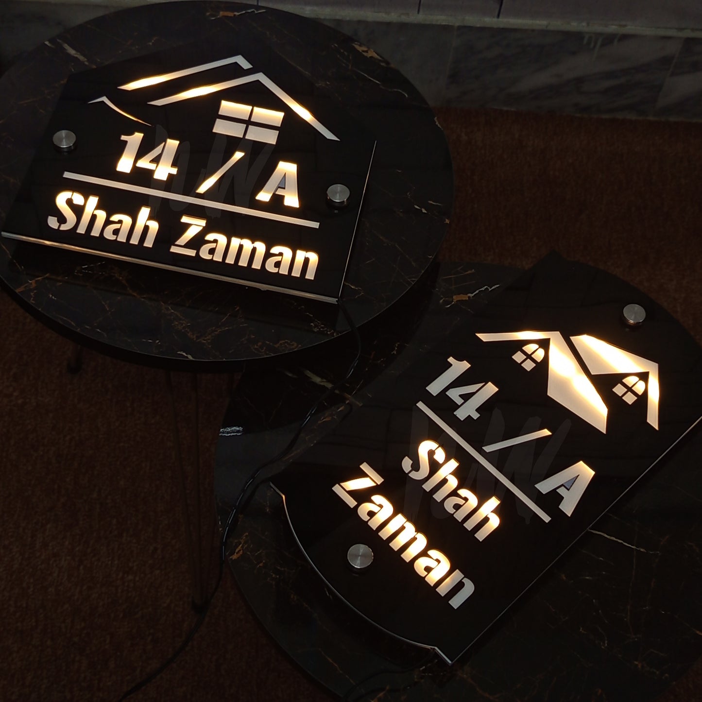 LED Outdoor Custom Home Plates