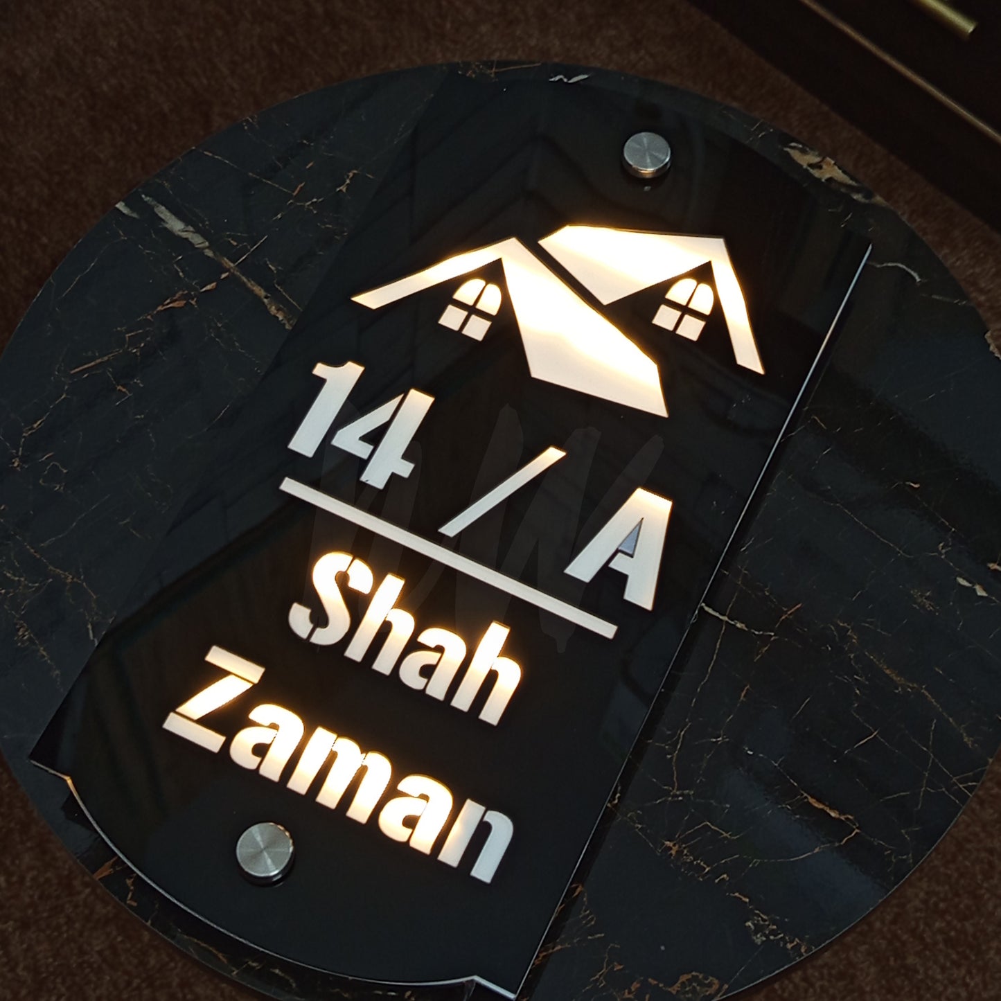 LED Outdoor Custom Home Plates