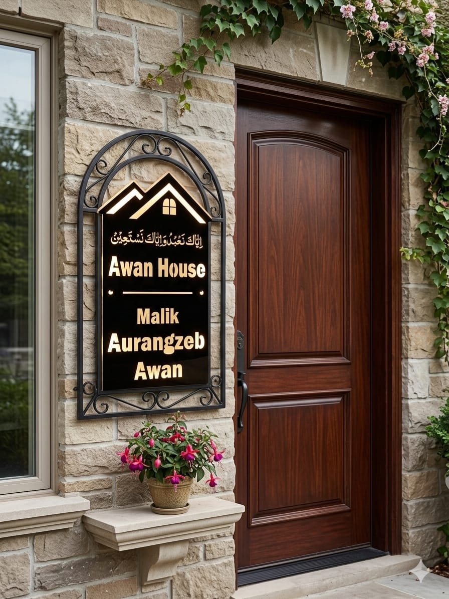 TAKHTI  LED Glow Nameplate