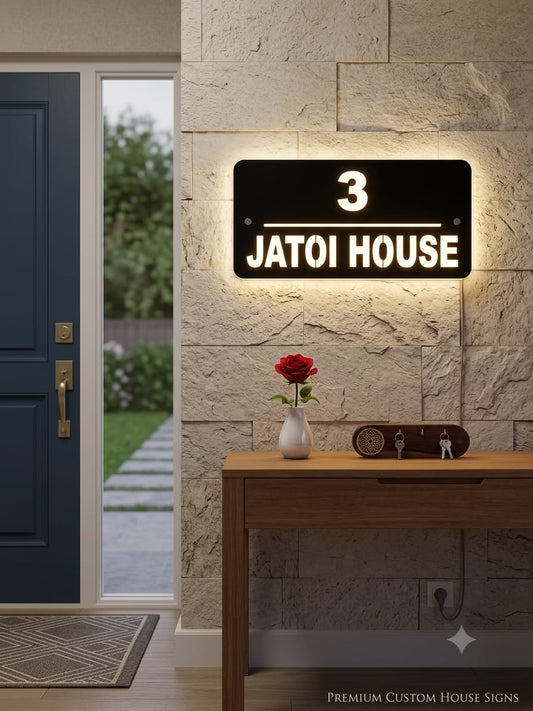 Rectangular LED Outdoor Home Plate