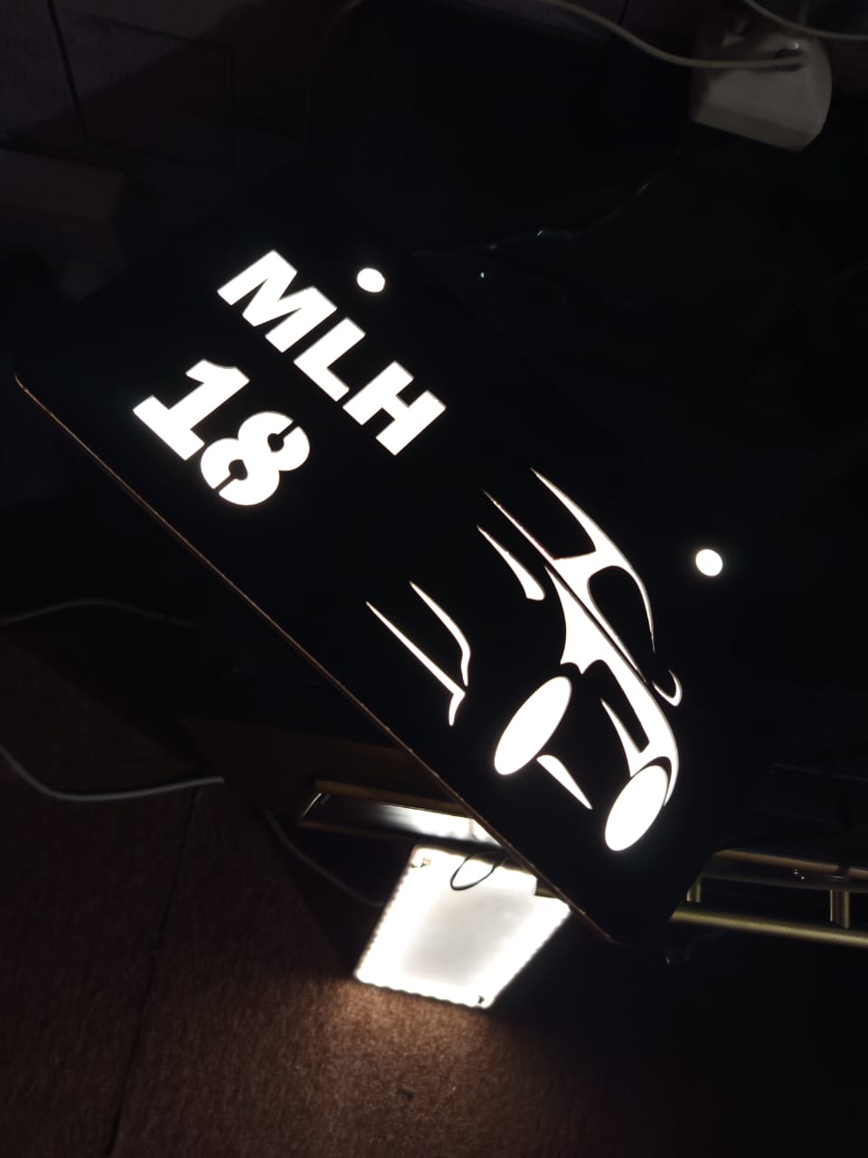 CAR LED NUMBER PLATE